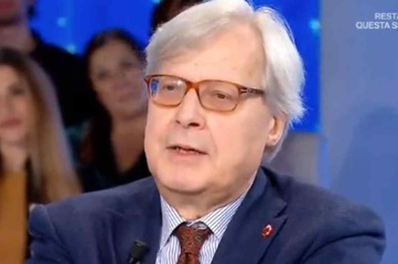 Vittorio Sgarbi a Domenica In