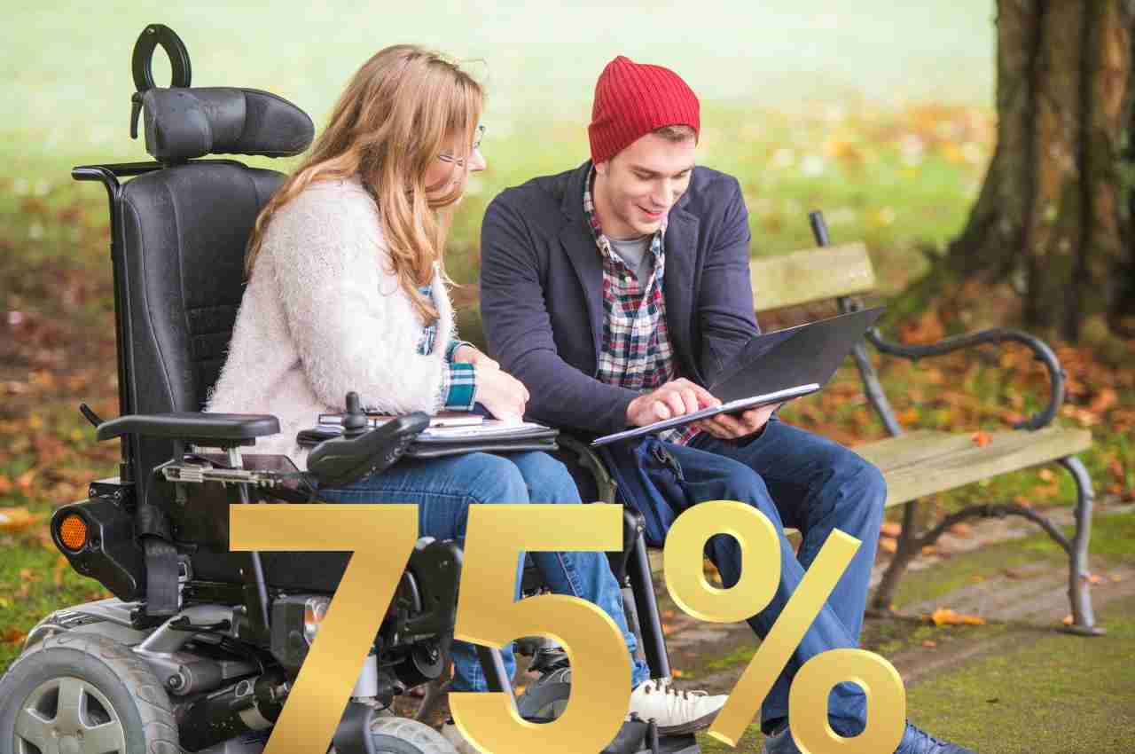 Agevolazioni invalidità al 75%: ecco cosa spetta