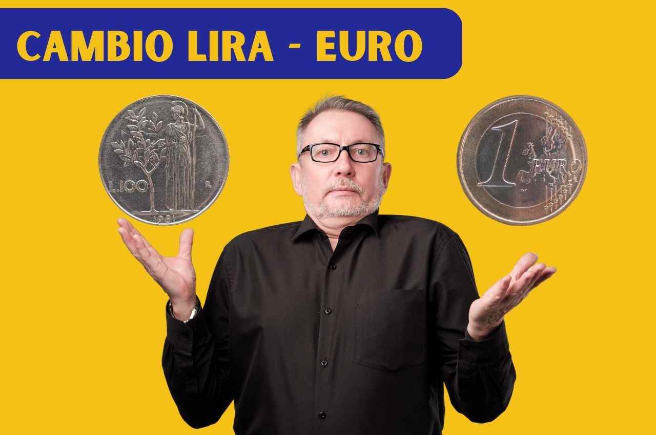 uomo indeciso tra lira e euro