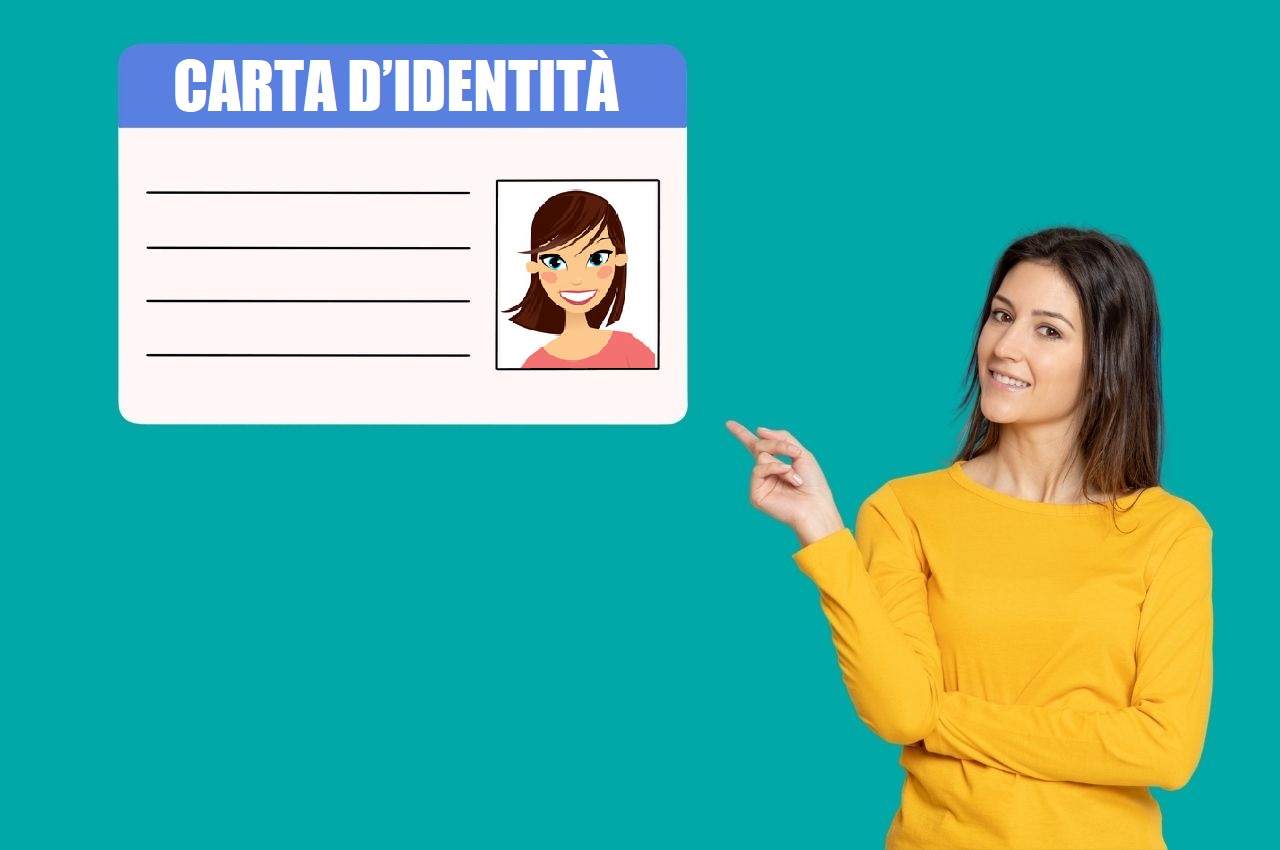 donna indica carta d'identità