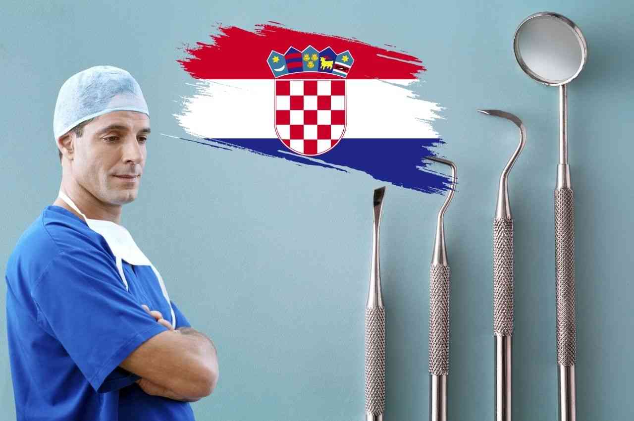 dentista e attrezzatura dentale