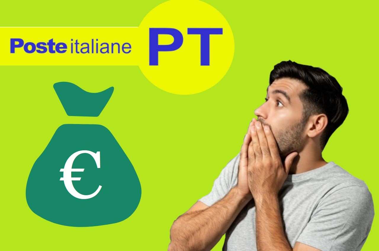 uomo sbalordita davanti alle Poste