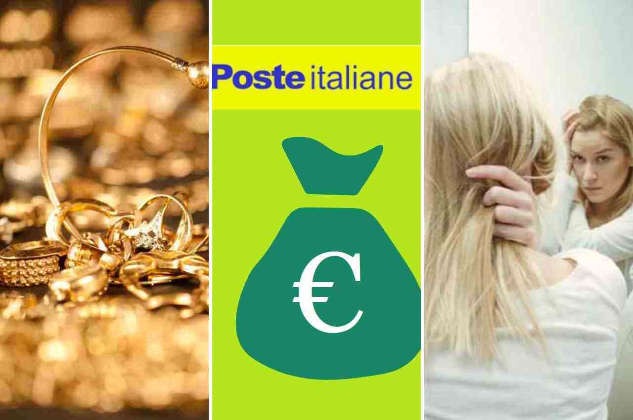 gioielli, soldi poste italiane, persone