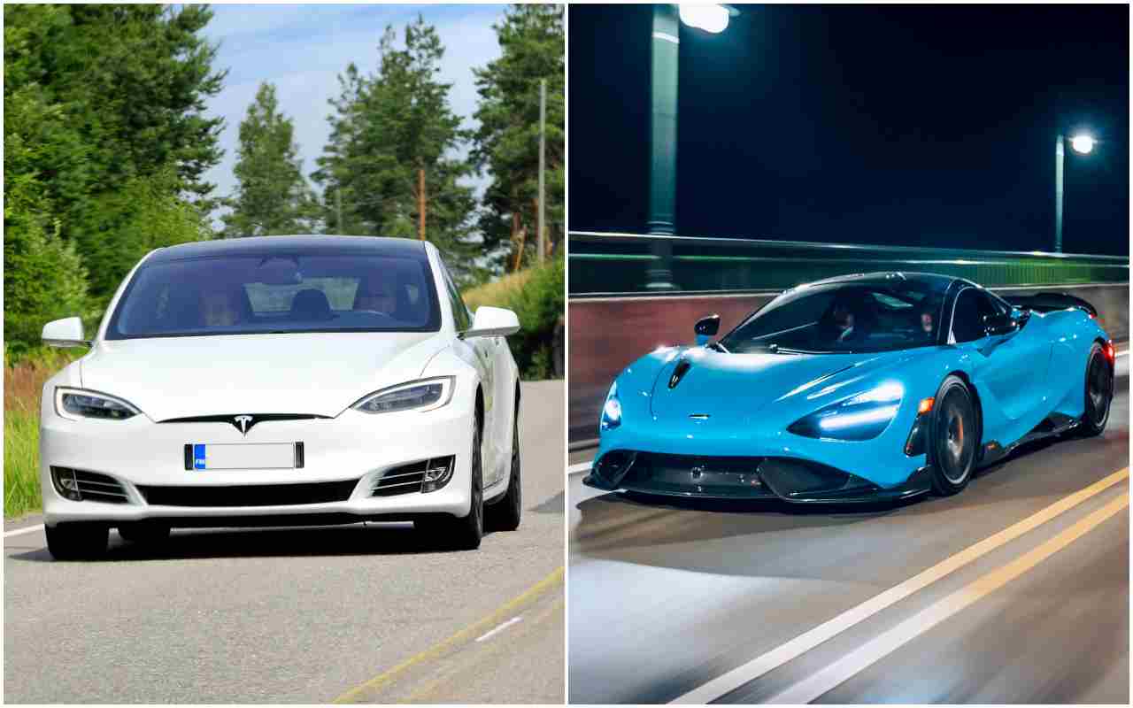 Tesla e McLaren (AdobeStock)