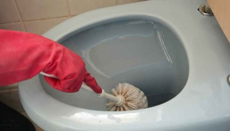 Metodo della pastiglia della lavastoviglie per la pulizia del bagno