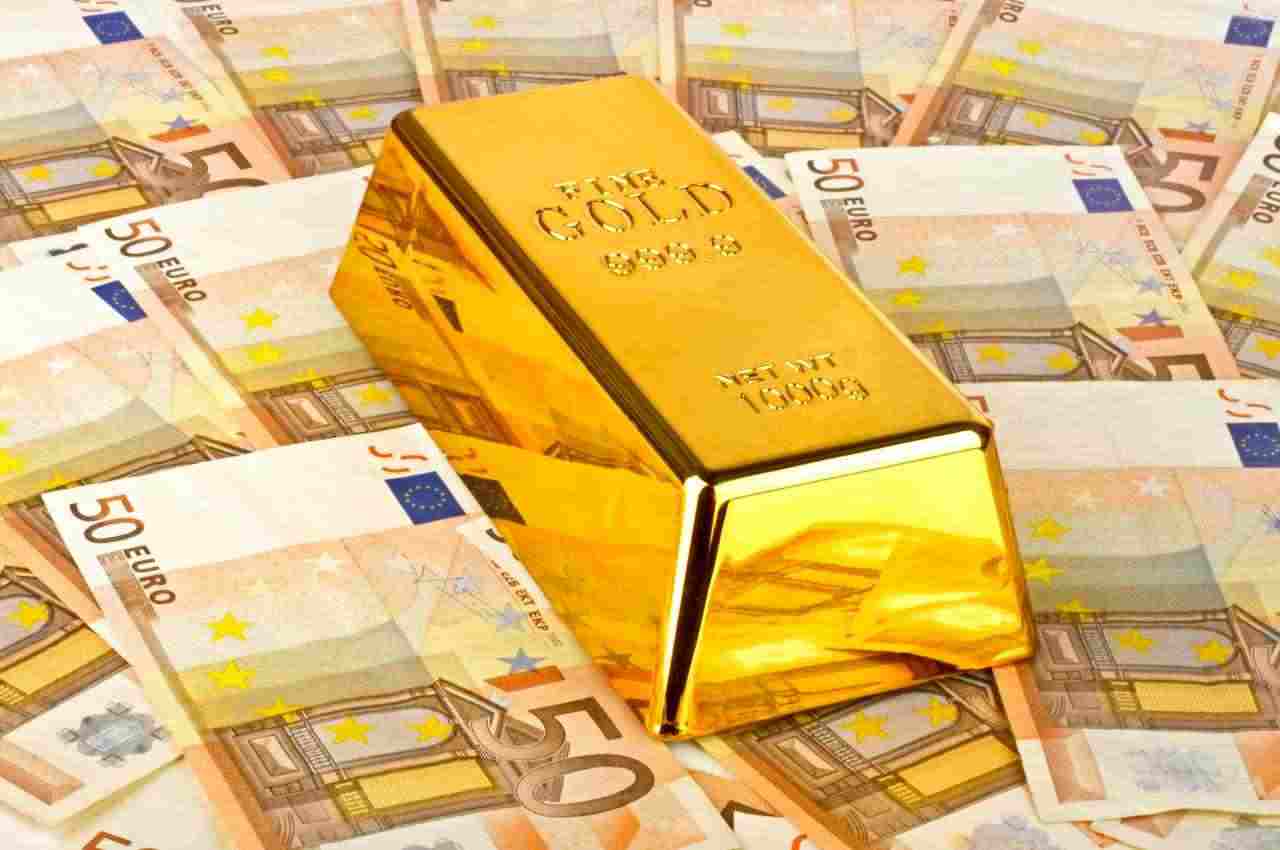 lingotto oro e euro