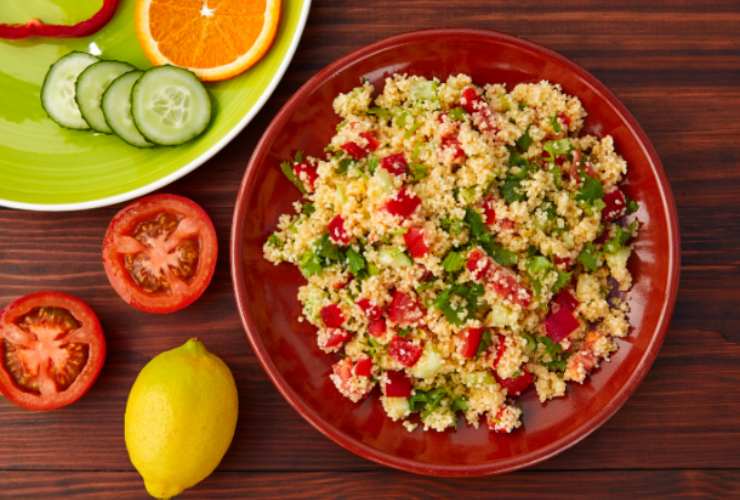 Cous cous calamari