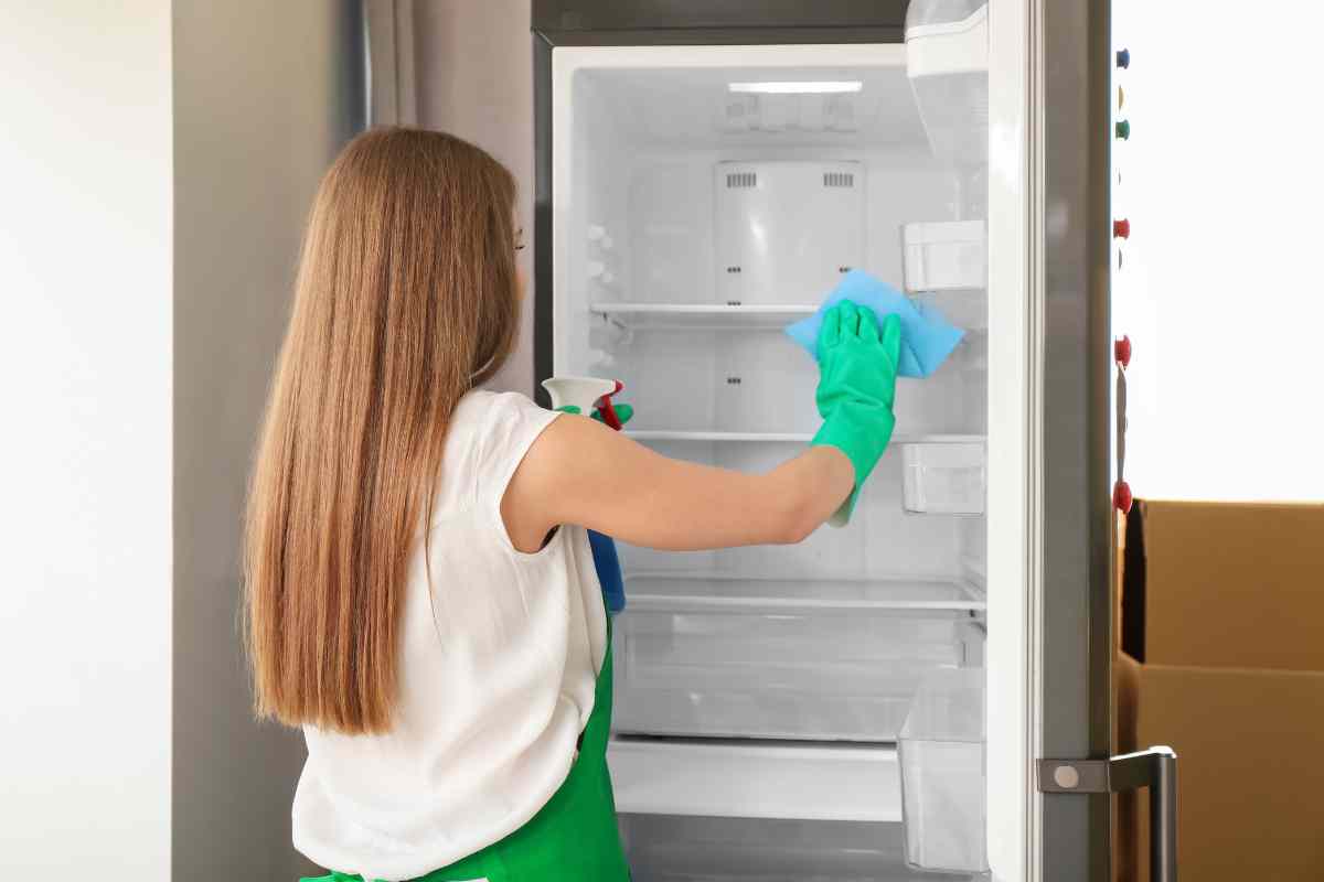 Sale per pulire il frigo: il trucco