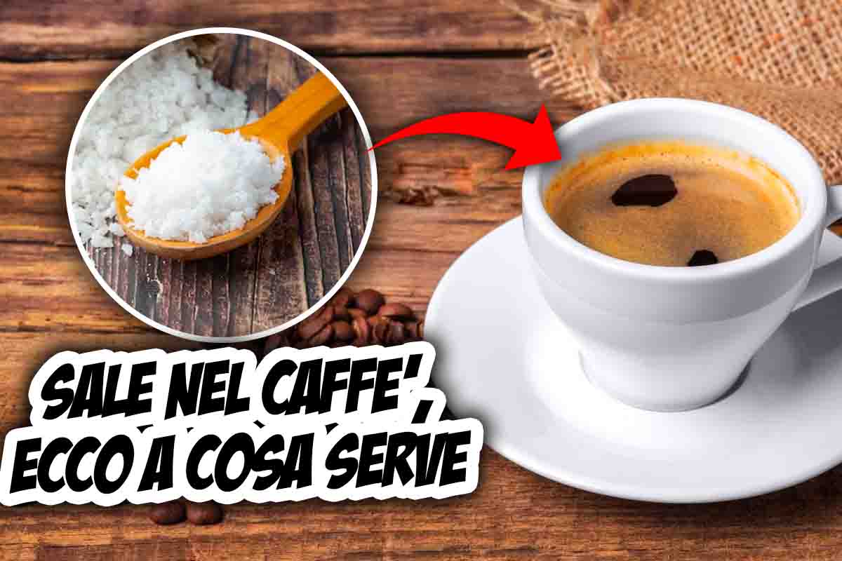 Sale nel caffè per togliere l'amaro, il trucco per intenditori