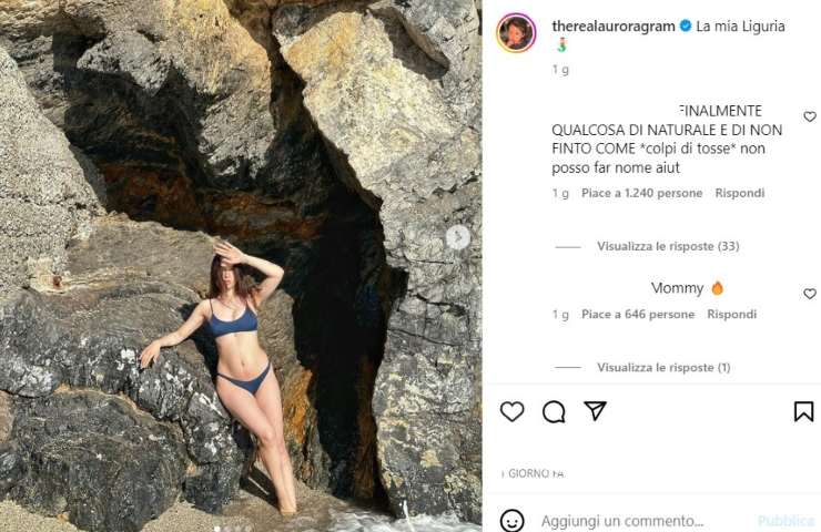 aurora ramazzotti primo scatto in bikini