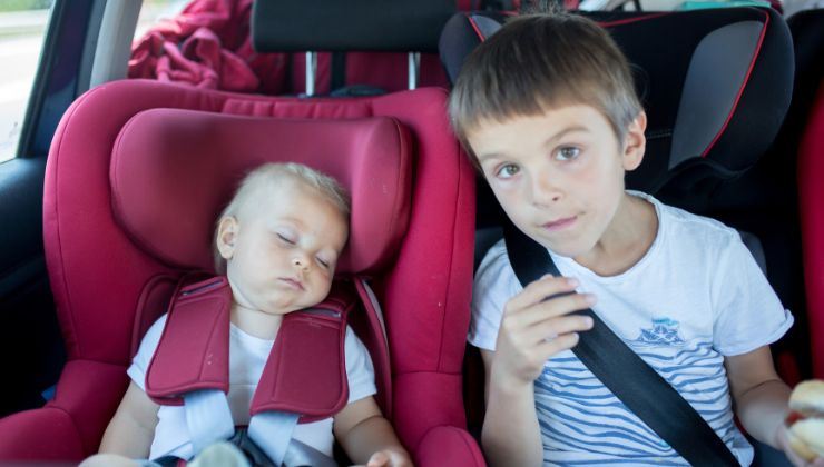 cose da non fare in auto con bambini