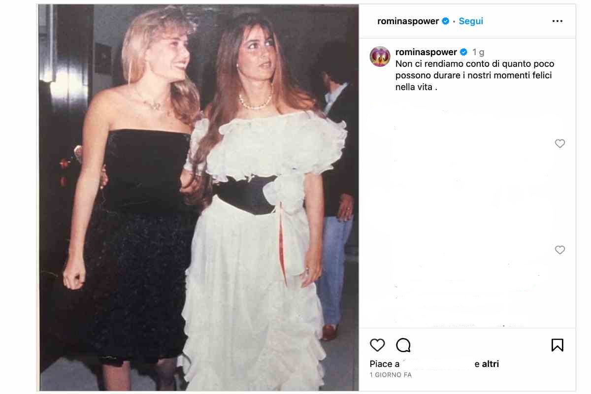 Romina Power post Ylenia